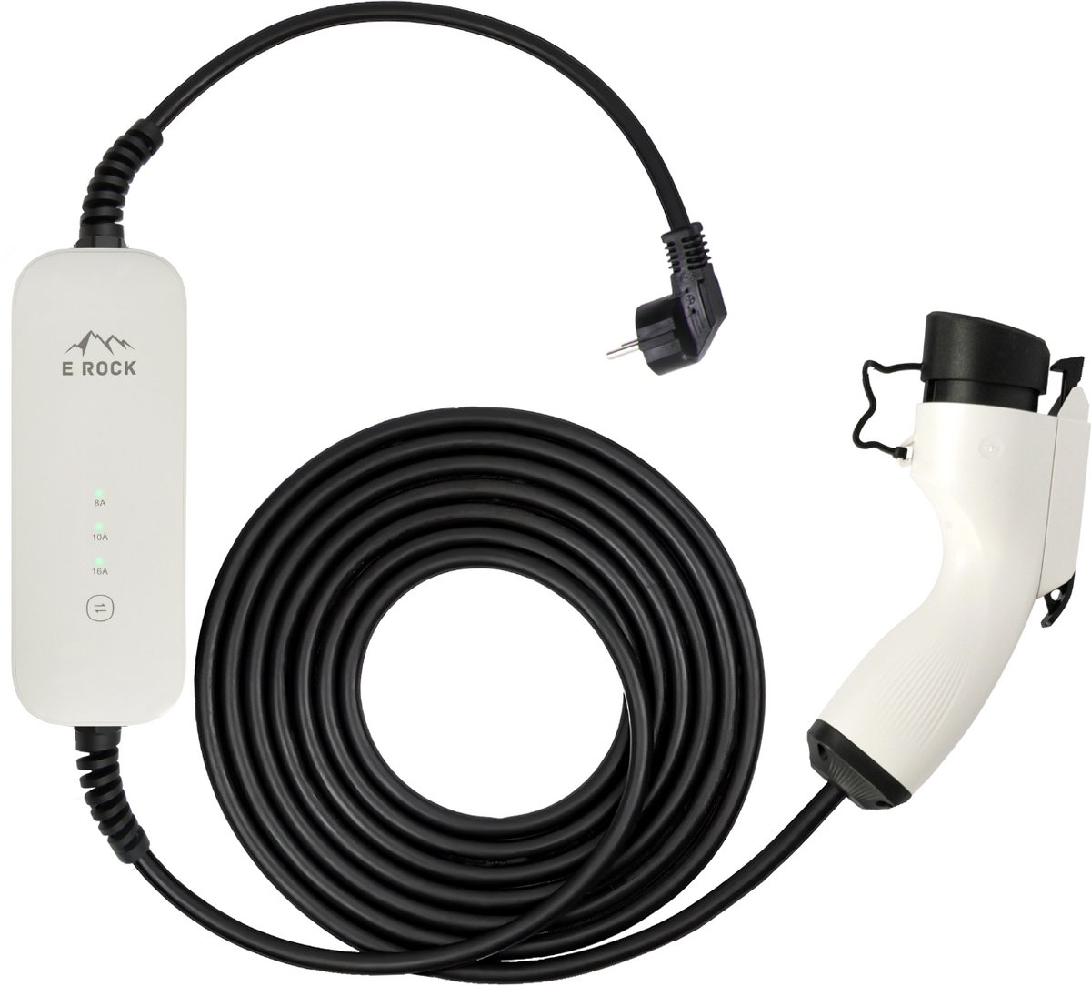 EROCK Mobiele Lader Wit Type 1 naar Schuko - Memory functie