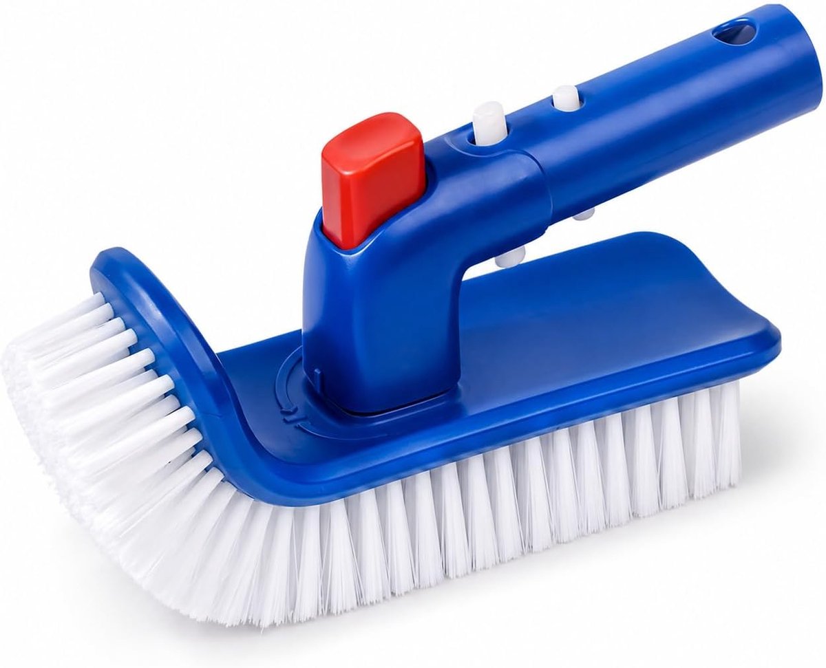 SnelShoppen - Poolborstel voor Grondzwembaden, 180 Graden Draaibare Handgreep, Voor Het Schoonmaken van Spa, Badkamers, Vloer, Keuken