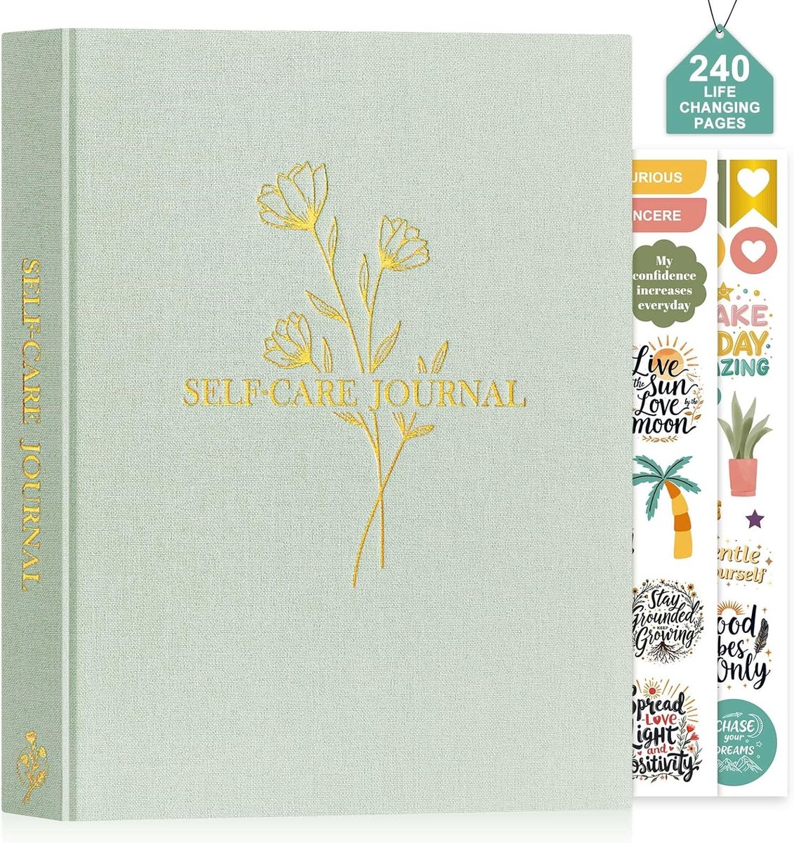 SnelShoppen - Self-Care Journal voor Vrouwen, Zelfliefde Gids met Vragen, Dagelijkse Reflectie Welzijn & Dankbaarheids Planner, 5 Minuten Mentale Gezo