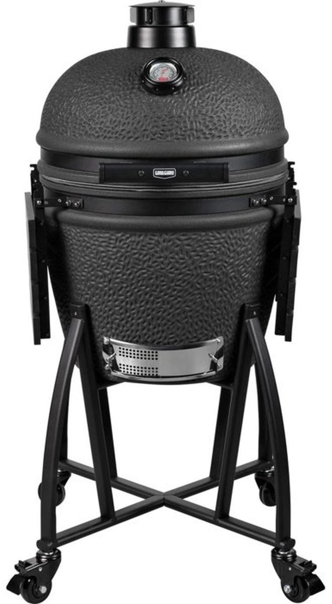Grill Guru Prime Large - Kamado - Noir mat - Complet