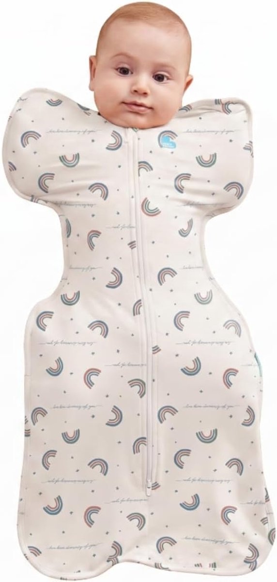 SnelShoppen - Swaddling Baby Slaapzak M - 5.9-8.6 kg - Verbeter de Slaap - Zelfkalmerende Swaddling Doeken - Ideaal voor 3-6 Maanden - Arm omhoog Ontw