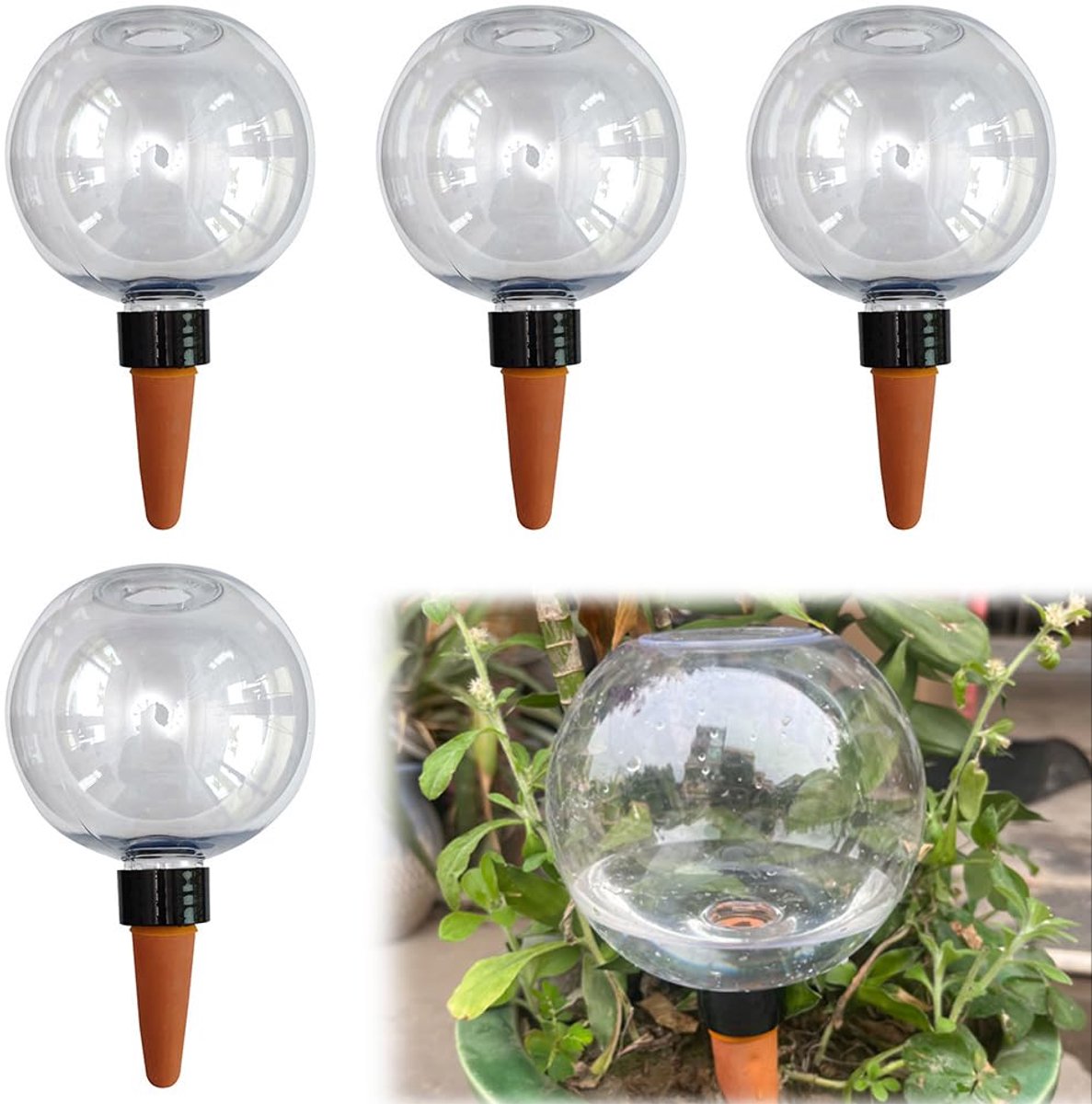 SnelShoppen - CEWROM Waterballen voor Planten, Zelfbewatering en Automatische Irrigatie, Waterdispenser voor Kamer, Balkon en Tuinplanten, 1 Stuk
