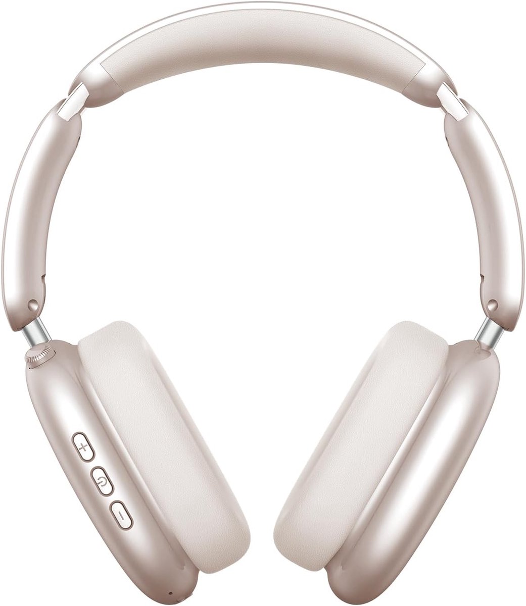 SnelShoppen - Draadloze Over-Ear Hoofdtelefoon met Actieve Ruisonderdrukking, 60 Uur Speelduur, Hi-Res Audio, Krachtige Bas, Opvouwbaar en Lichtgewich