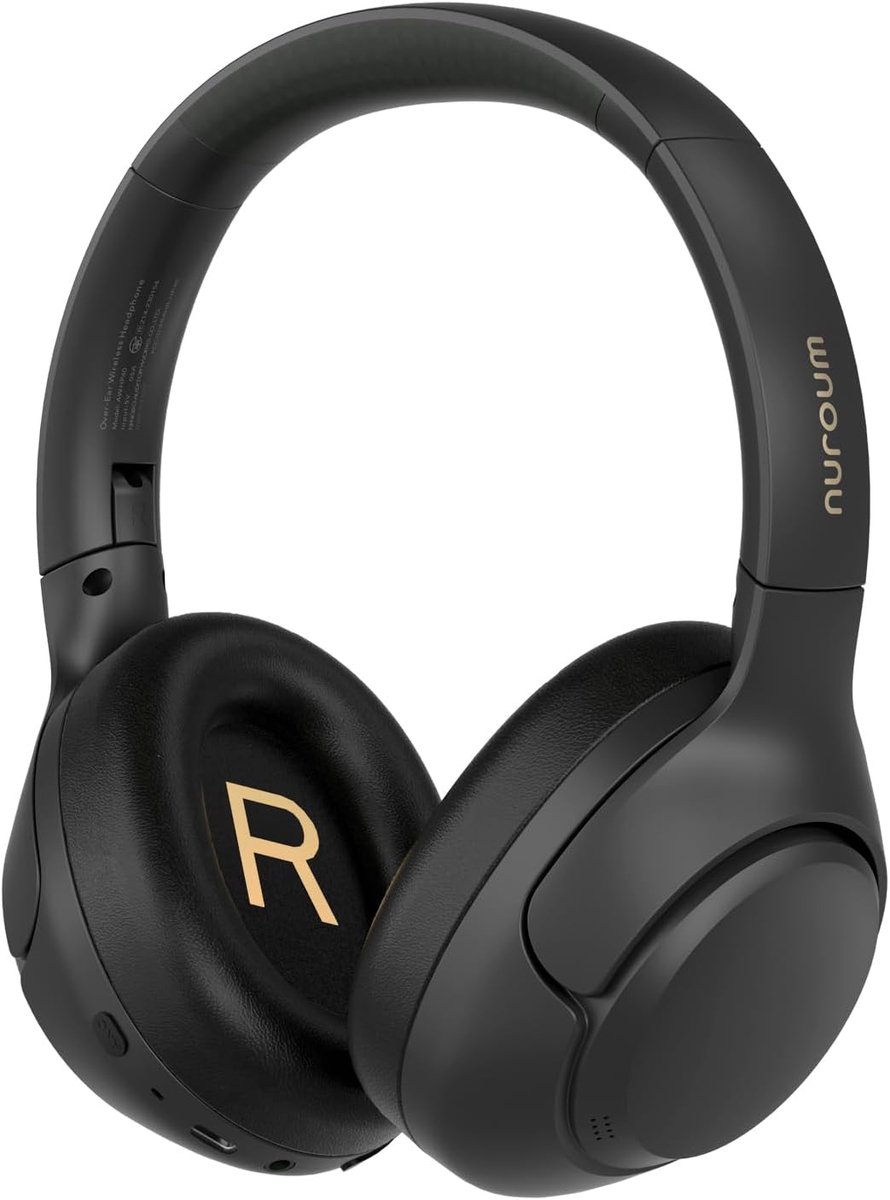 SnelShoppen - Draadloze Over-Ear Hoofdtelefoon met ANC, Bluetooth, Diepe Bas en Transparantiemodus, Vouwbaar, Tot 55 Uur Luistertijd, Ideaal voor Thui