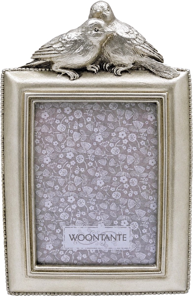 Lavandoux - Fotolijstje met Vogeltjes - Formaat 7 x 10 cm - Zilver