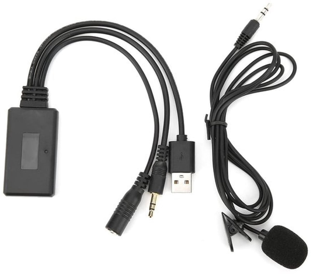 Bluetooth Module voor auto, Bluetooth 5.0 AUX-kabeladapter met microfoon voor handsfree bellen vervanging voor Mondeo