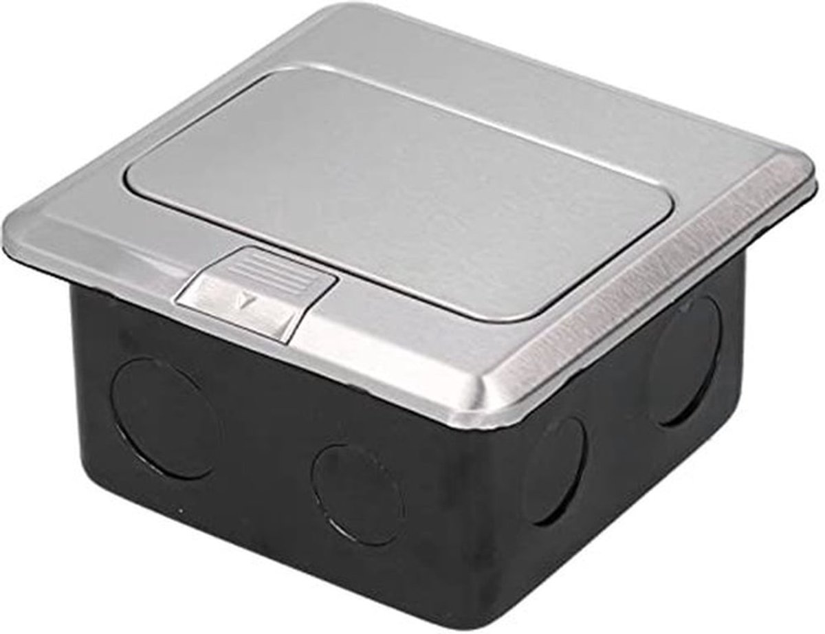 Inbouwstopcontact van roestvrij staal, AC 250 V, grondstopcontact, EU-norm voor schone bekabeling