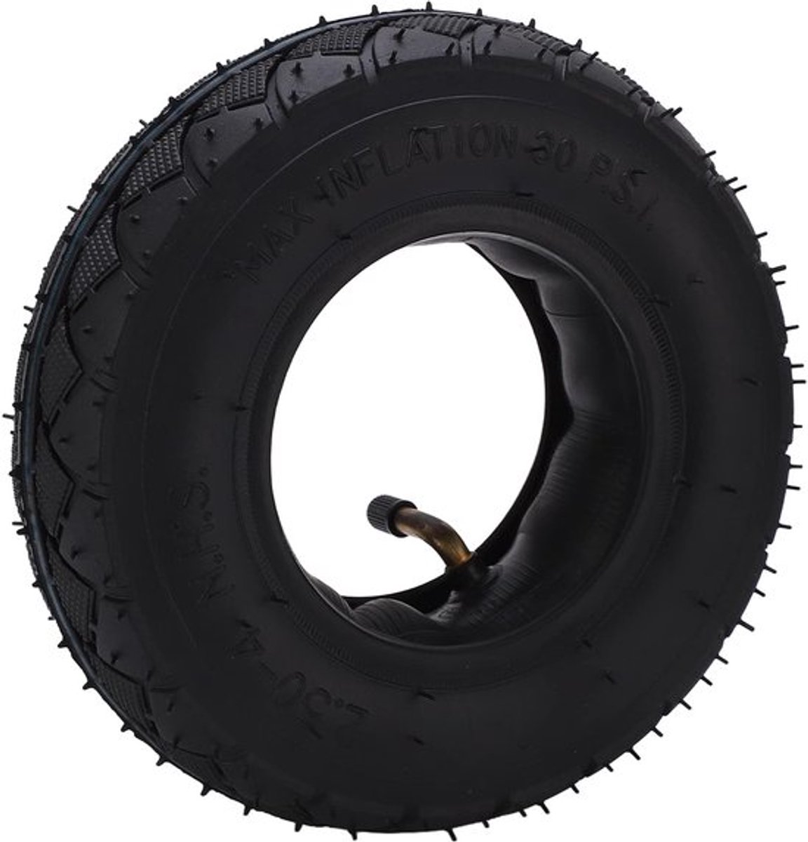 2.50‑4 Banden en Binnenband Set, Duurzaam Anti-Veroudering Rubber 2.50‑4 Banden en Binnenbanden Antislip Laag Geluid voor Handtruck
