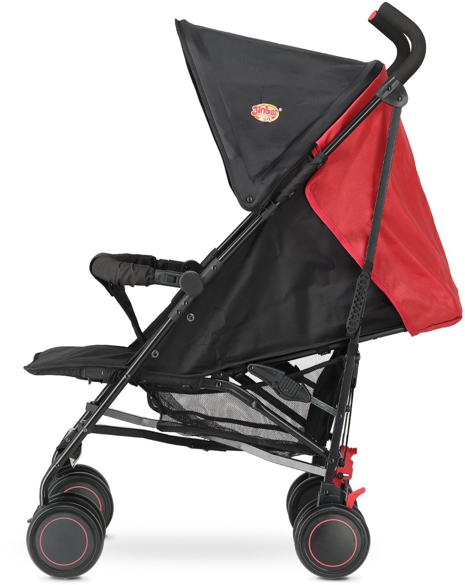 Jinbei Paraplu Buggy - Verstelbare Buggy - Tot 15 kg - Grijs/Rood — cadeau in Cadeau-ideeën - foto 4