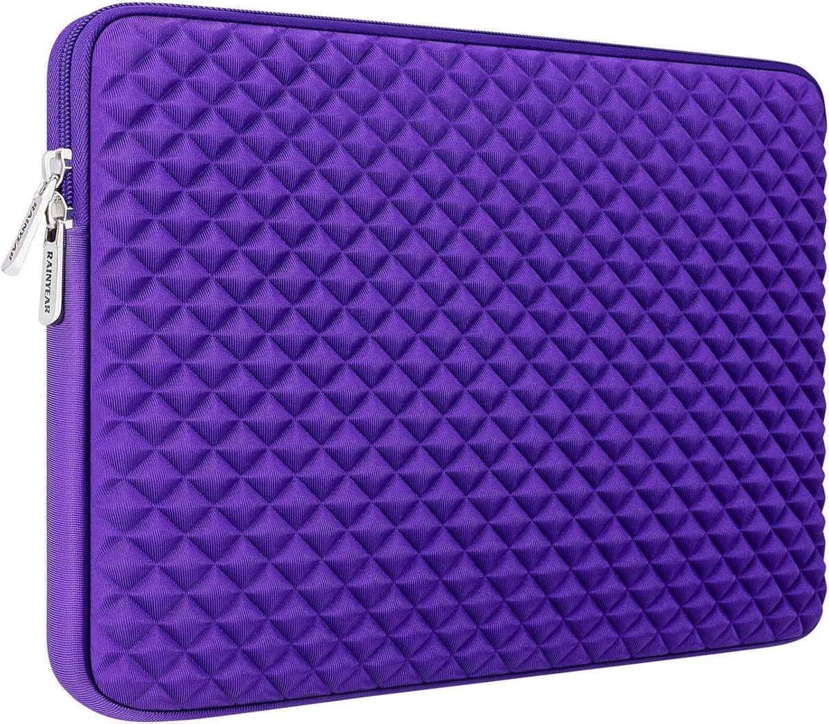 SnelShoppen - 14 Inch Laptop Sleeve Schokbestendige Gevoerde Case met Pluizige Voering - Rits Cover Draagtas voor Notebook, Chromebook, Tablet - Paars