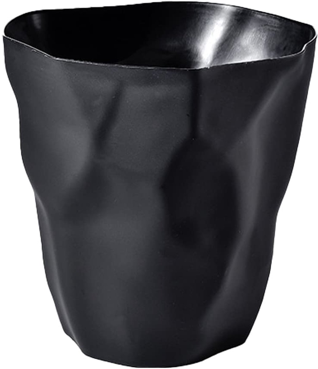 SnelShoppen - Office Trash Can, Plastic Afvalbak voor Kantoor en Slaapkamer, Eco-vriendelijk, Zwart, 27x16x26 cm, Geurloos, Ideaal voor Huishoudens