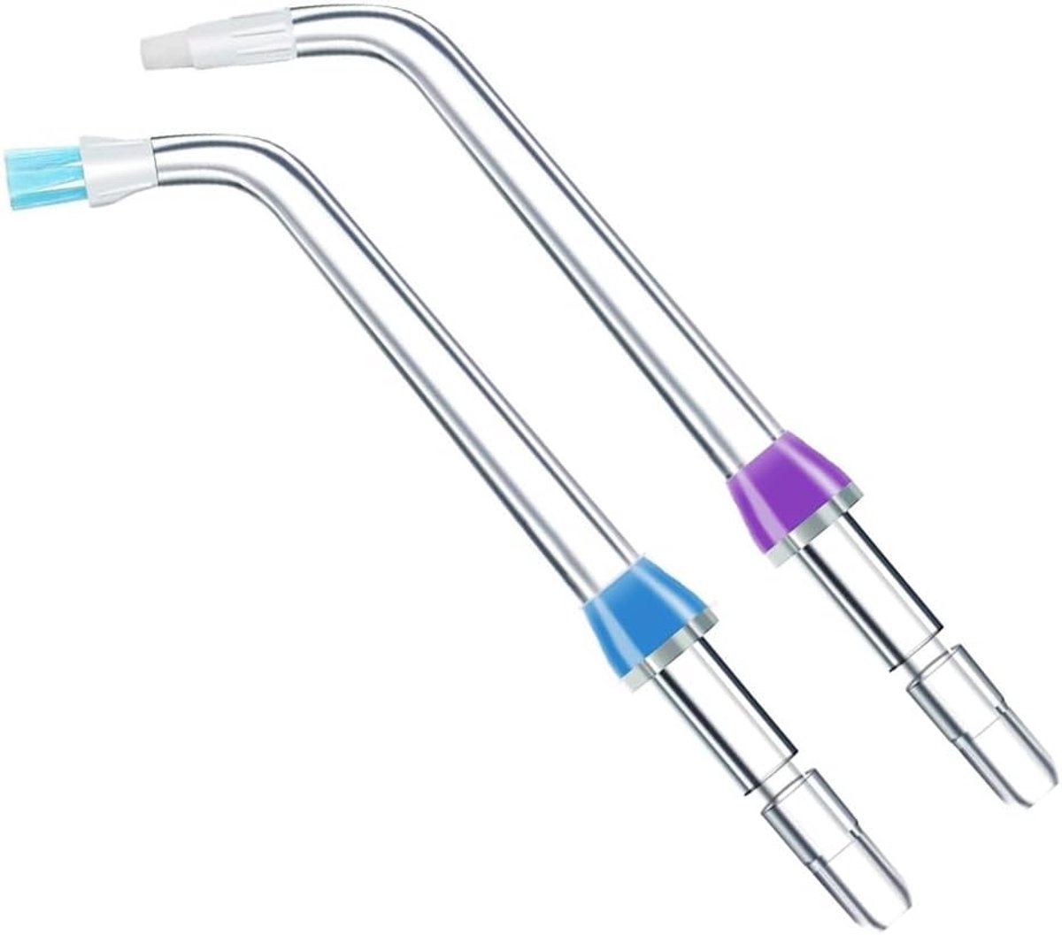 SnelShoppen - 6 Pcs Vervangende Tips voor Water Flosser, Flosser Navullingen, Mondirrigator, Blauw, Paars, Zwart, Wit, Voor Diepe Tandreiniging thumbnail 3