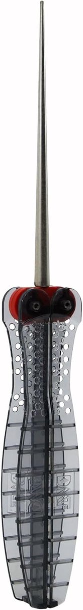 SnelShoppen - DMT DiaFold Diamant Slijprod Conische Vorm Rood/Fijn (600) voor Mes met Getande Rand, Opvouwbare Handgrepen voor Koken en Kamperen