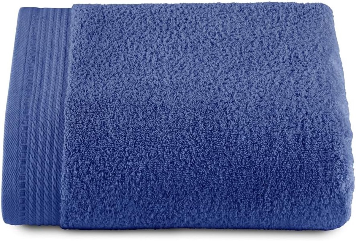 SnelShoppen - Luxe Badhanddoek Set - 1 Stuk - 100% Kammen Katoen - 600 g/m² - 70 x 140 cm - Sneldrogend - Blue - Perfect voor Thuis, Sport en Zwembad