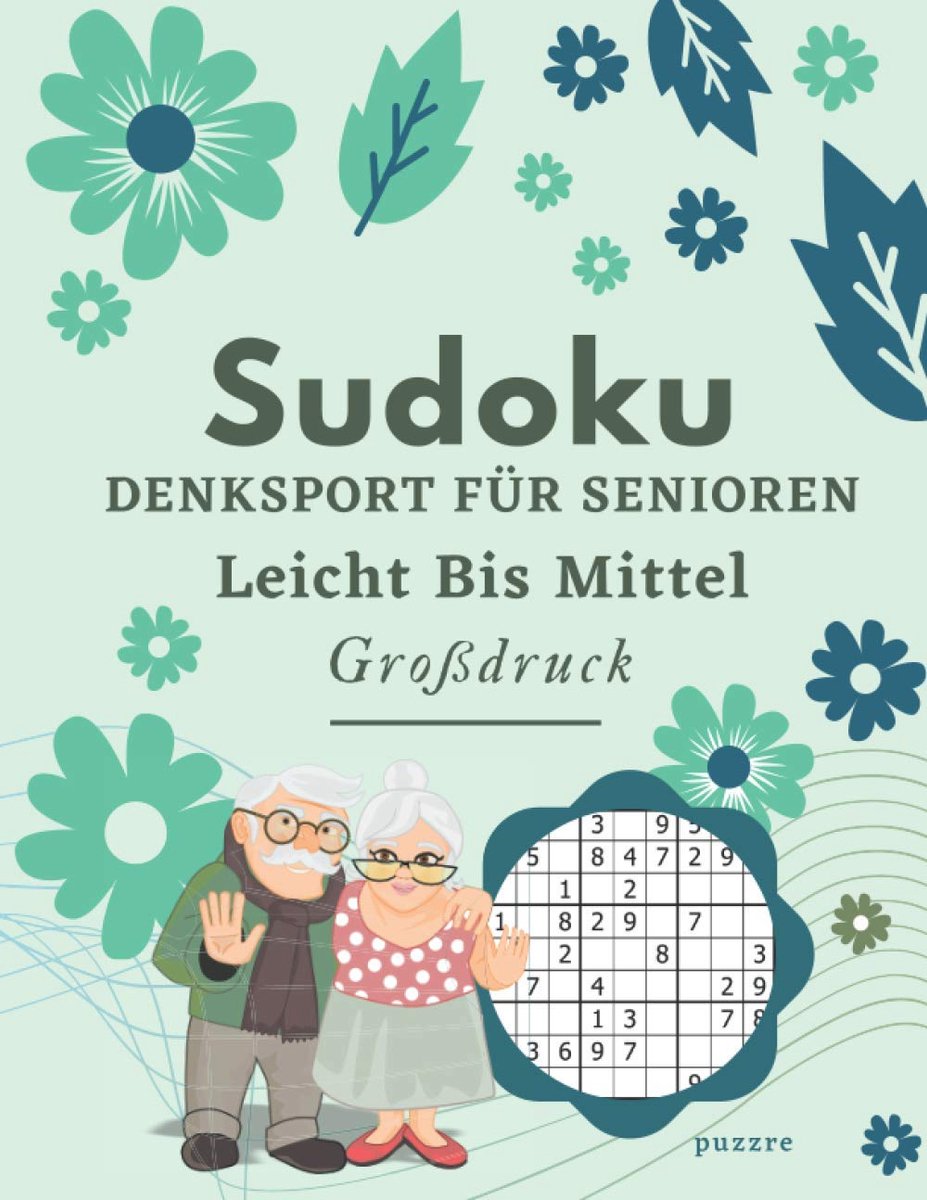 SnelShoppen - Sudoku Denksport Voor Senioren - Licht tot Gemiddeld - Grootlettertype Logica Puzzels - Versterk je Brein met Dit Raadselsboek voor Volw