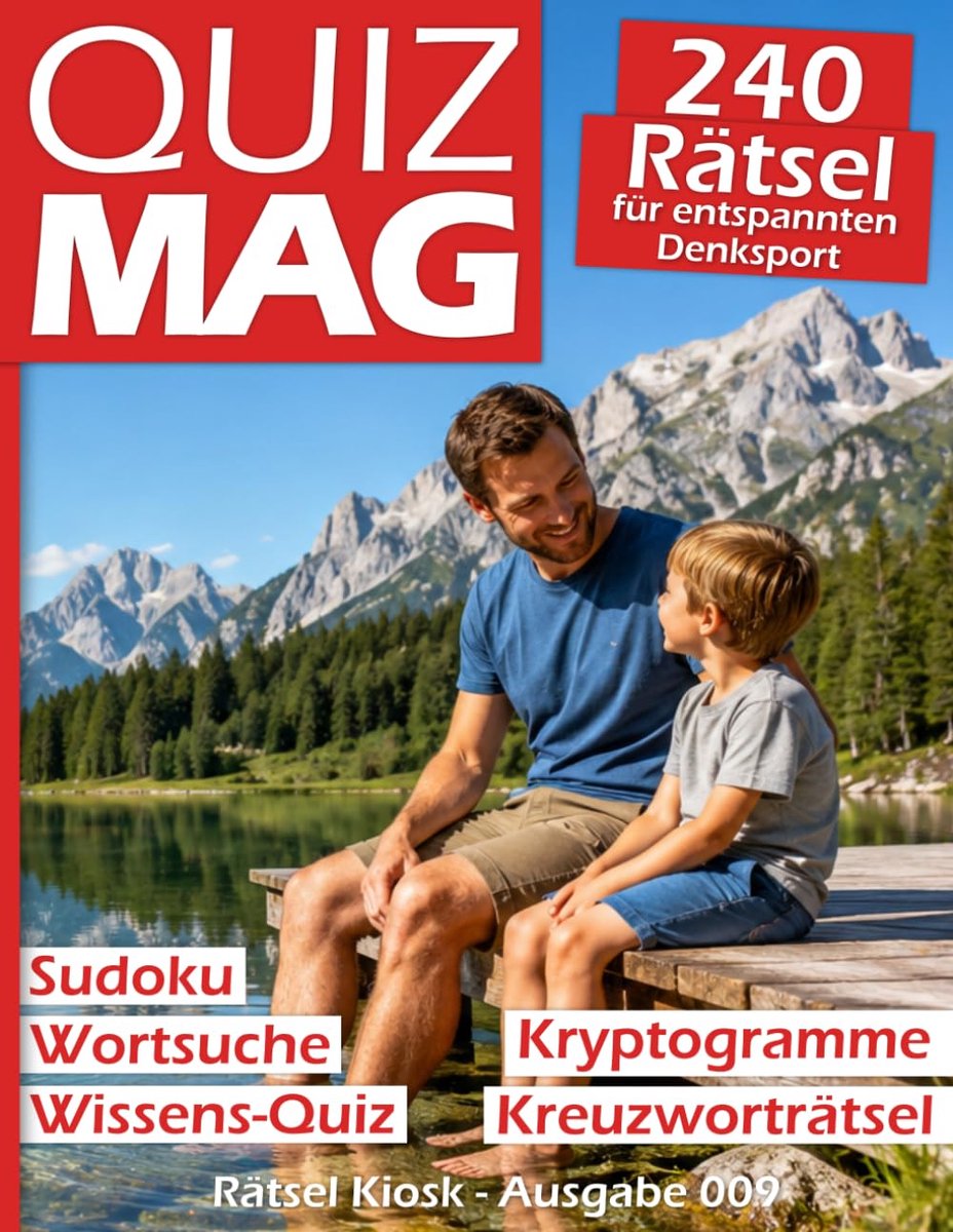 SnelShoppen - Quiz MAG Ausgabe 009 - 240 Puzzels voor Denksport, Breinbrekers, Kleurige Raadsels voor Ontspanning en Kennis, Perfect voor Feest, Famil