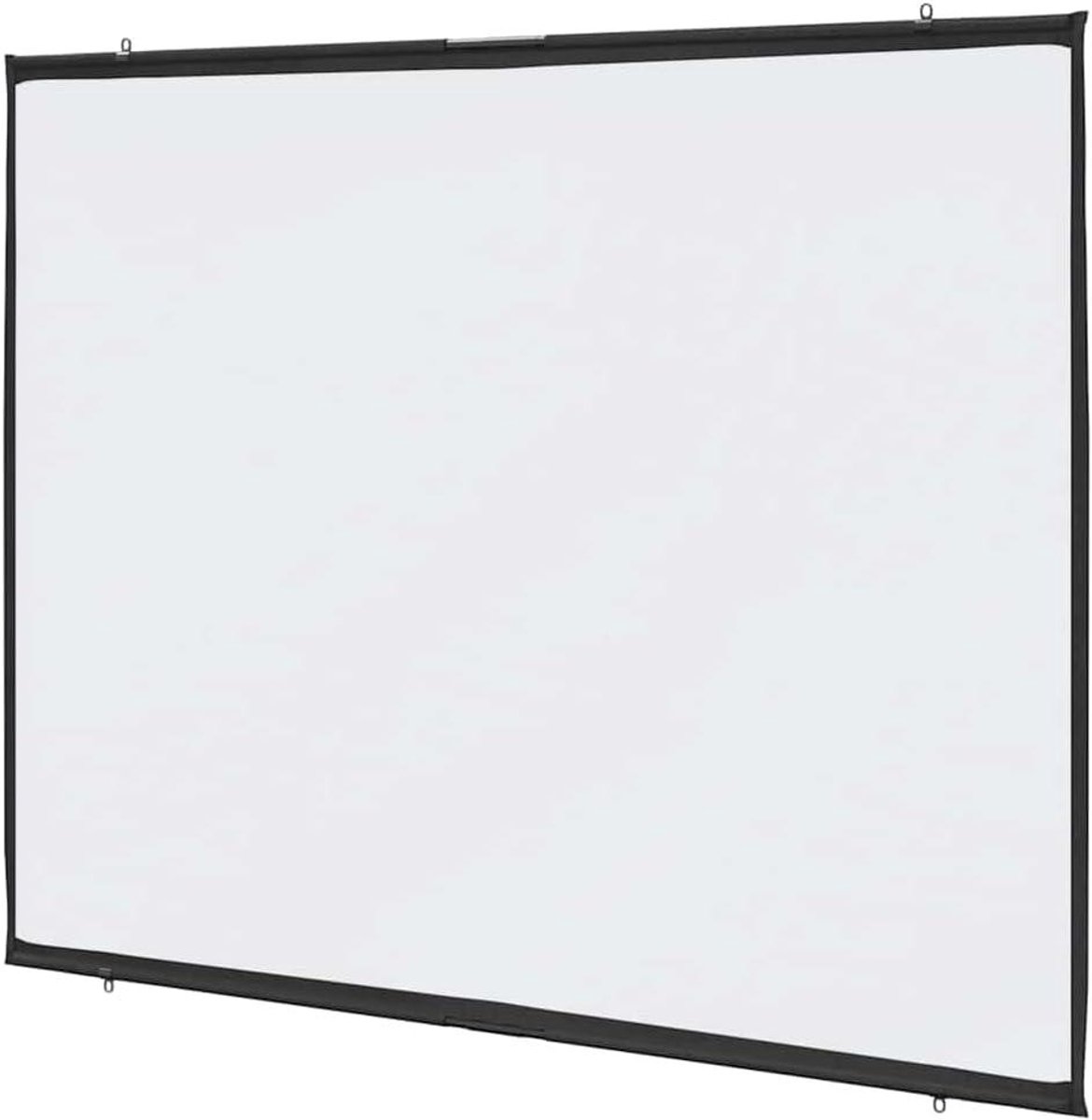 Projectiescherm Wandhangend - Handmatig Scherm - Thuisbioscoop Films - Matte Beeldverspreiding - 100 inch 4:3 - Wit