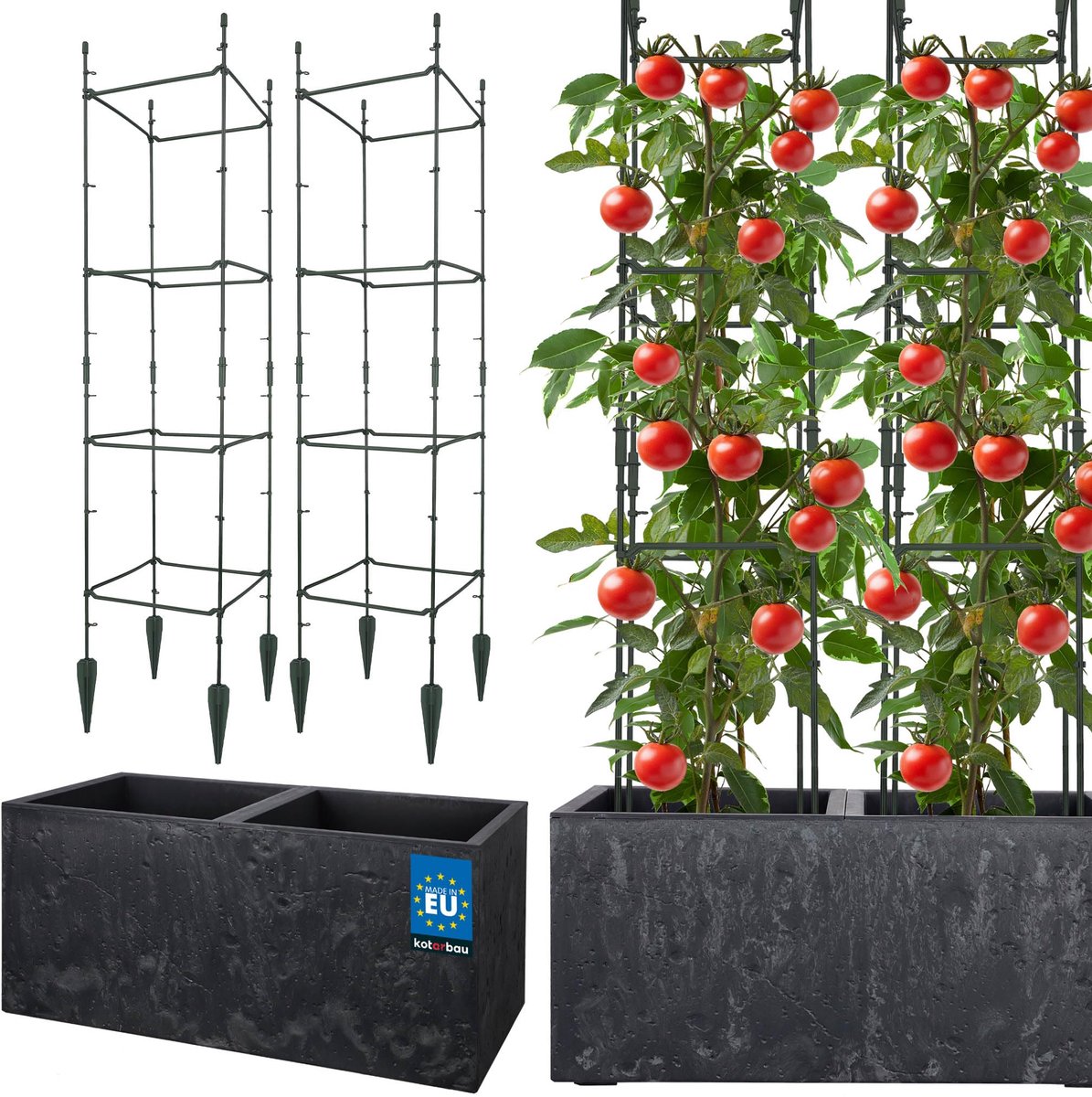 KOTARBAU Bloempot, Plantenpot, Trellis Klimplanten, Plantengeleider