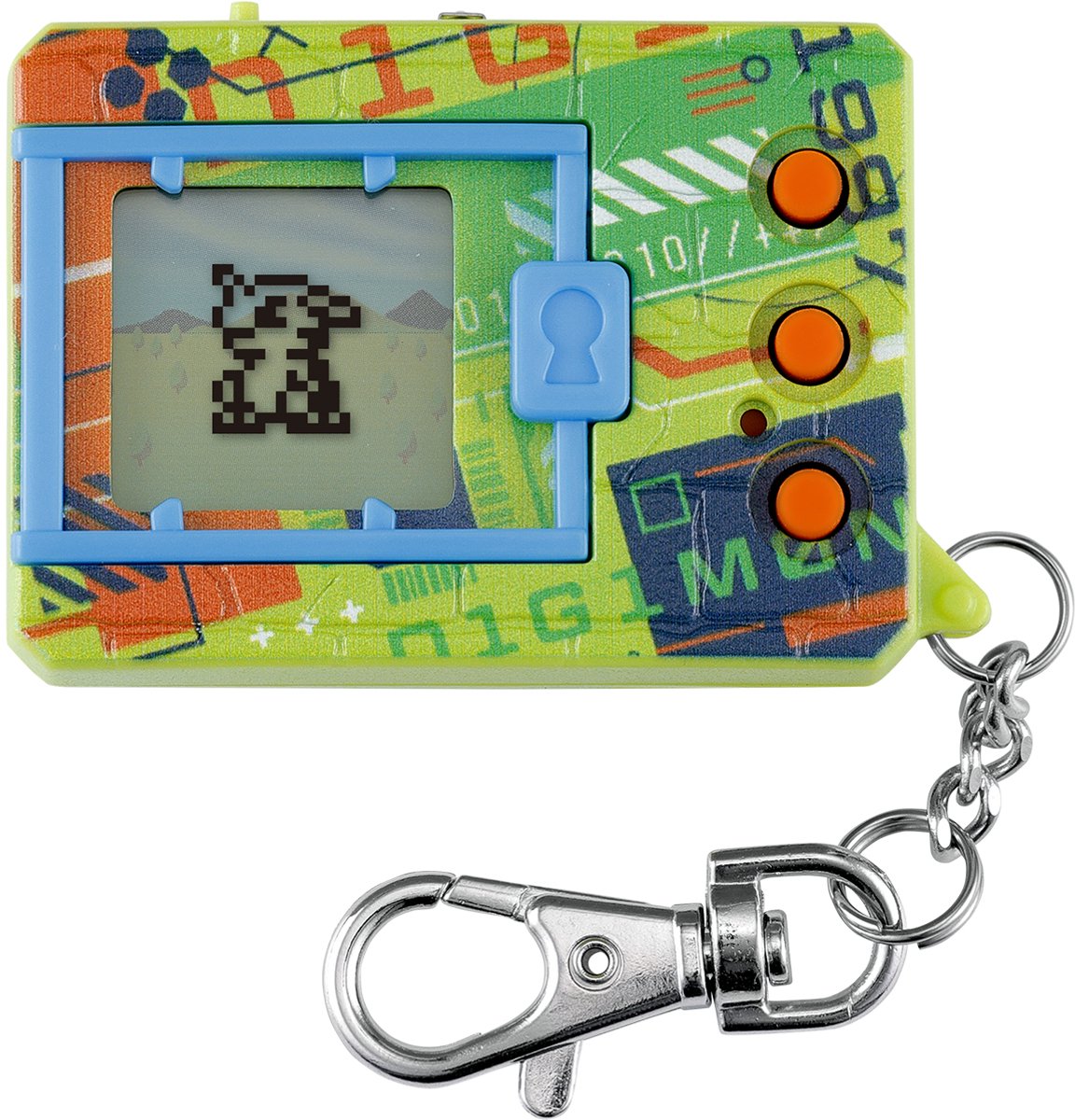 Digimon Original – Digivolution Camouflage – Elektronisch Virtueel Monster – Draagbaar Interactief Spel met Evolutie & Gevecht – Kleur Groen – Batterij Inbegrepen – Speelgoed 8 jaar en + – Bandai – 61134