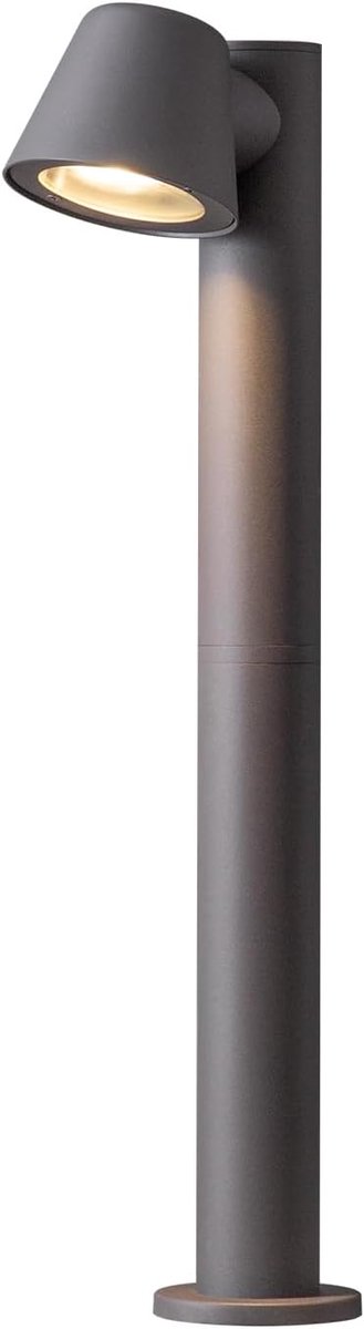 Thijox - Meerpaallamp GU10 LED 5W 3000K Warmwit - IP44 Waterdicht Aluminium Donkergrijs voor Buiten, Tuin, Padverlichting, Opritten en Gazon