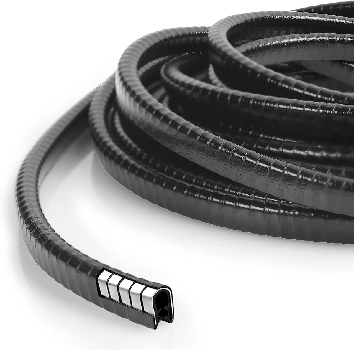 SnelShoppen - Auto Deurbescherming U Vorm 5.5 m Rubber Anti-Collisie Bescherming voor Auto's - Hoogwaardige Rubber, Waterdicht, Slijtvast, UV-Bestendi