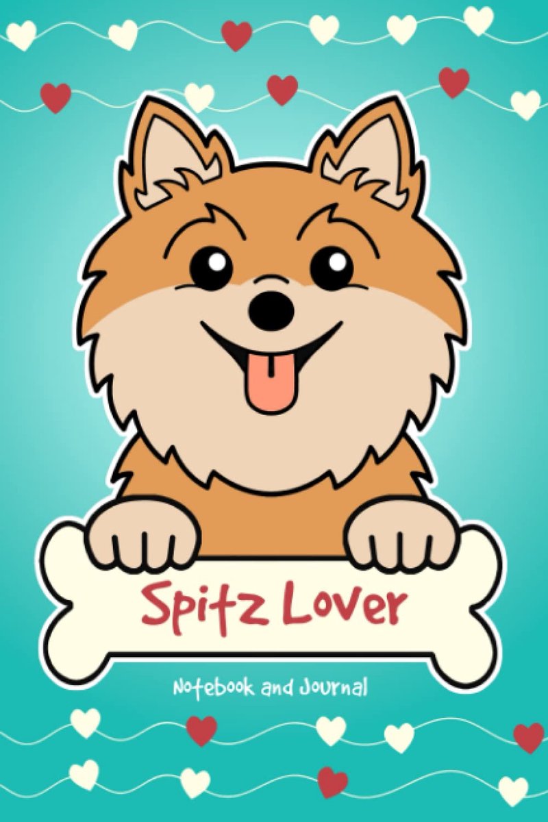 SnelShoppen - Spitz Lover Notebook en Journal: 120-pagina's Gelijnd Notitieboek voor Schrijven en Journalen (6 x 9) voor Dierenliefhebbers en Creatiev