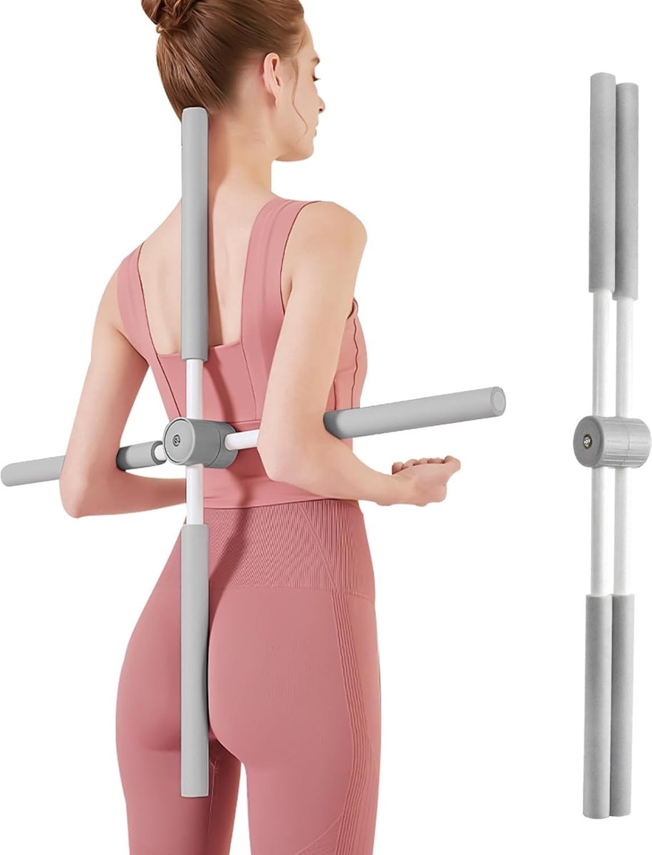 SnelShoppen - Yoga Bar Posture Correction - Anti-Hump Yoga Stick voor Snel en Effectief Houdingscorrectie - Gymnastiek Stok - Ideaal voor Thuisgebruik