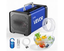 VEVOR Ozongenerator 60000 Mg/U, Industrieel Ozonapparaat met 15 Seconden Startvertraging, Waterozonering en Afstandsbediening, Ozonator voor Max. 450 M², Ozonluchtreiniger voor Geuren in Auto's, Hotels en Appartementen