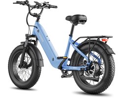FAFREES F20 Rover Compacte Fat-Tire E-Bike – 48V 15Ah Accu, 80km Bereik, 55Nm Koppel, Hydraulische Remmen-Blauw