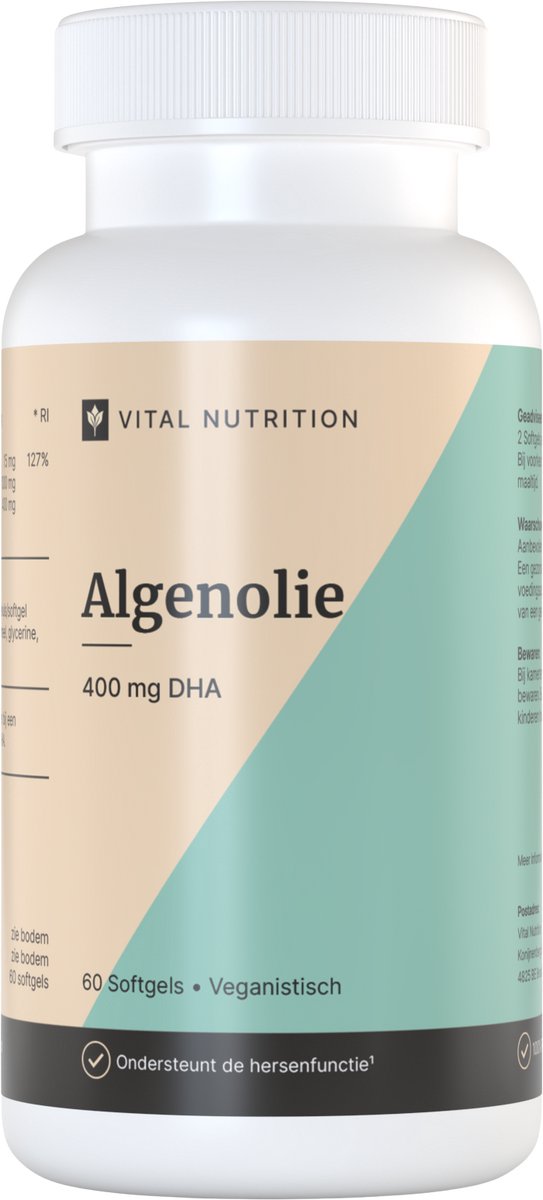 Beste Algenolie 2026 Vital Nutrition Algae Mega – 60 capsules