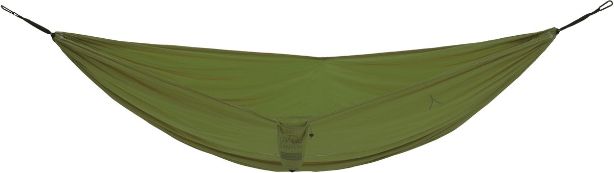 GRAND CANYON Hängematte BASS HAMMOCK DOUBLE – Doppelhängematte ultraleicht aus Nylon mit Karabinern und Baumgurten, bis 180 kg belastbar