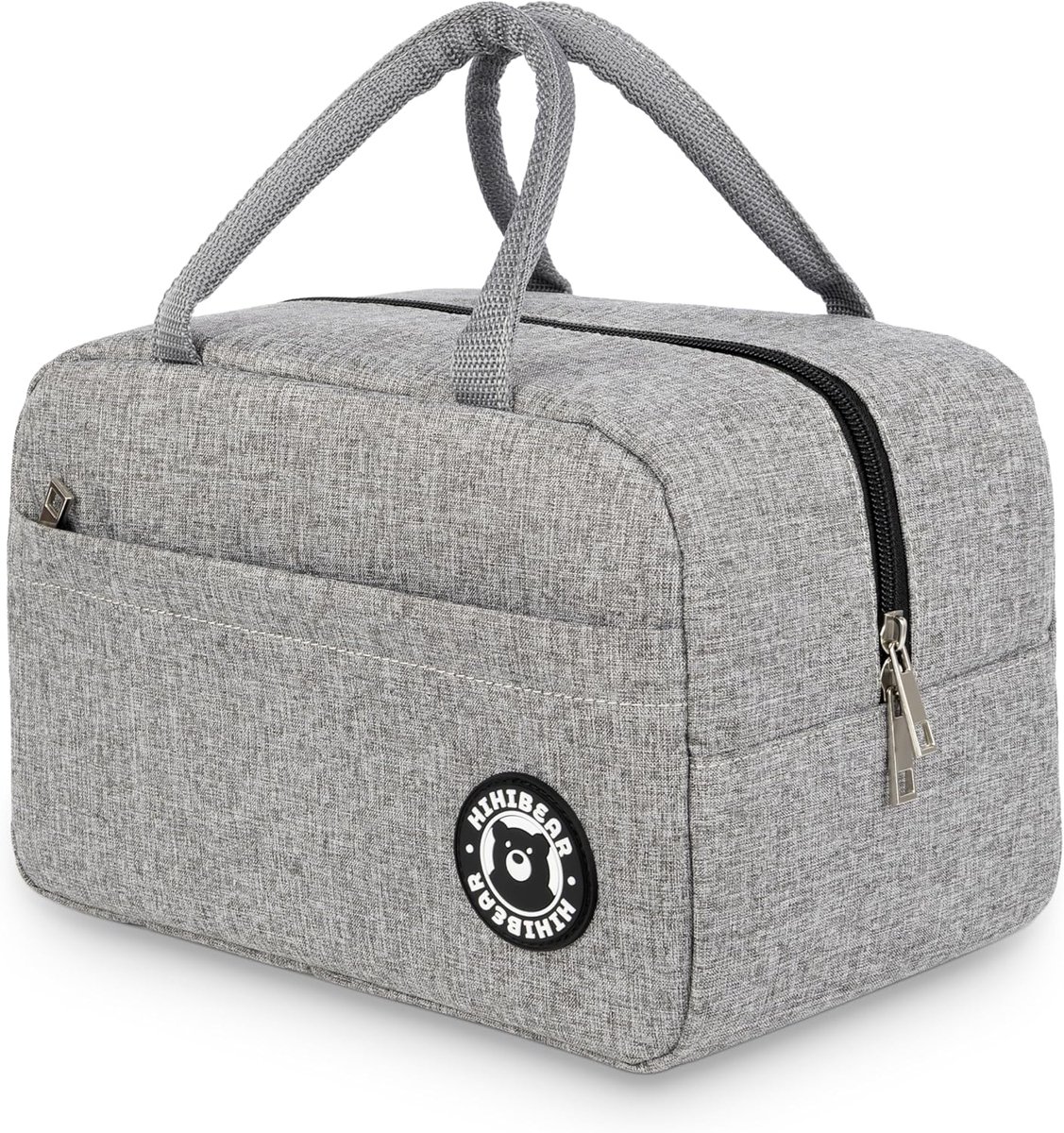 SnelShoppen - Insulated Lunch Bag 9L, Koeltas, Bento Lunch Bag met Dubbele Handgreep, Vouwbare Thermos Lunchtas voor Werk, Reizen, Kantoor, Picknick (