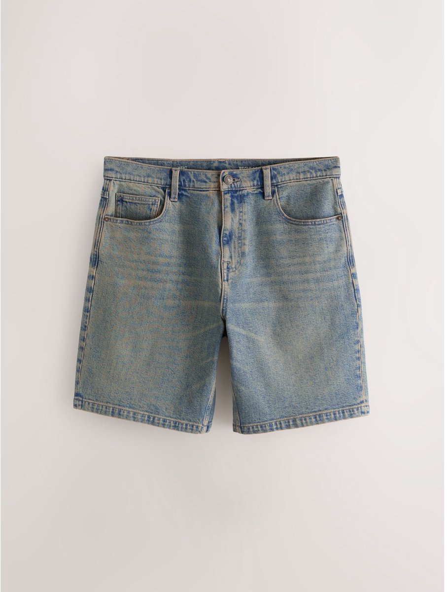 Next - Heren - Denim short - Blauw