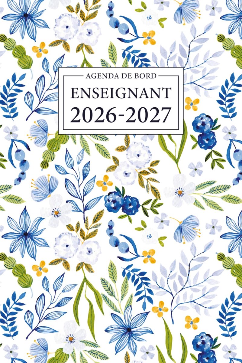 SnelShoppen - Agenda de bord Enseignant 2026/2027 A5 - Praktische lesplanning voor docenten, schoolagenda, 12 maanden, augustus 2026 tot juli 2027