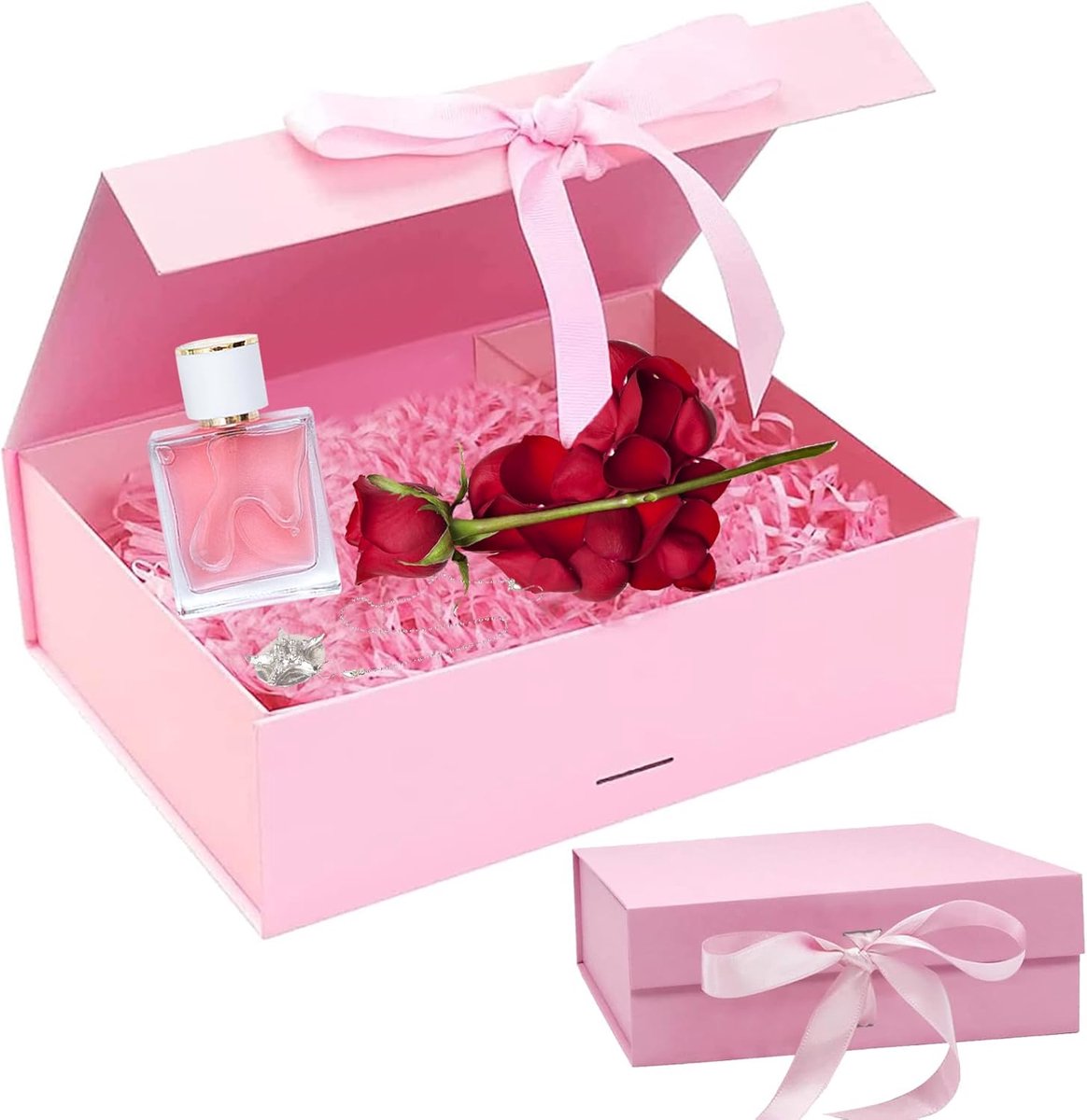 SnelShoppen - Luxe Geschenkdoos met Deksel 21x17x7 cm - Magnetische Geschenkdoos voor Verjaardagen, Bruiloften, Kerstmis, Valentijnsdag - Perfect voor