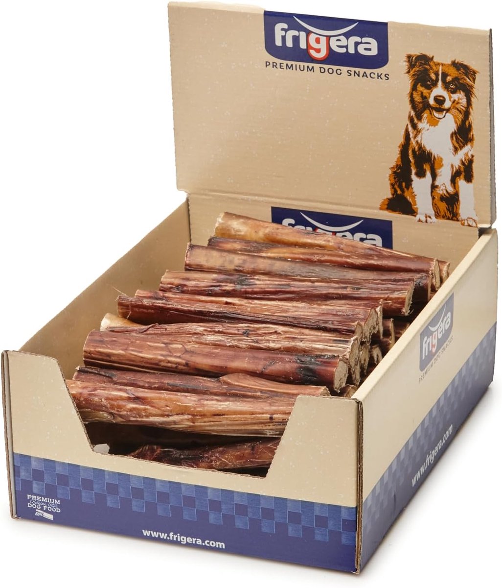 SnelShoppen - Bullenpees Hondensnack 15cm 50 St. Premium - Natuurlijke Kauwsnacks, Gluten- en Graanvrij, Langdurig Kauwplezier, Tandverzorging voor Ho