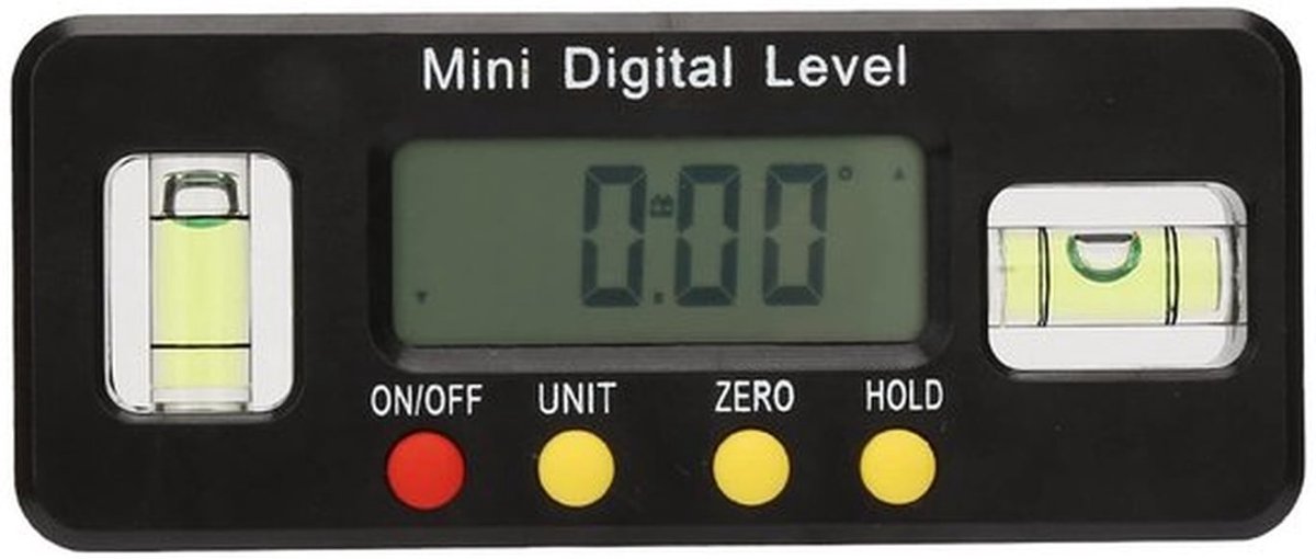 360 graden mini digitale gradenboog, 0.1° ABS kunststof hoekzoeker, inclinometer magnetisch bodemhoekgereedschap, voor hoek- en niveaumeting(100mm)