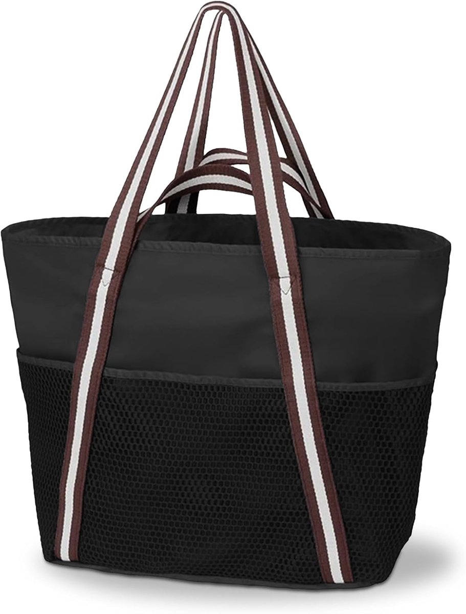 Thijox - Grote Dames Shopper Waterdichte Strandtas Tote Bag Reistas met Ritssluiting voor Strand, Reizen, Winkelen en Sport - Robuust en Praktisch