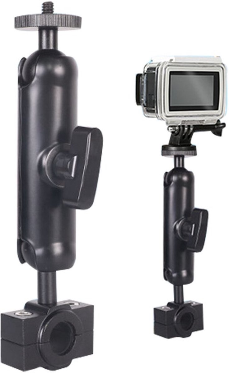 Geschikt voor 360° draaibare achteruitkijkspiegel Geschikt voor motorfietsen, autostoelstandaard Geschikt voor GoPro Insta360