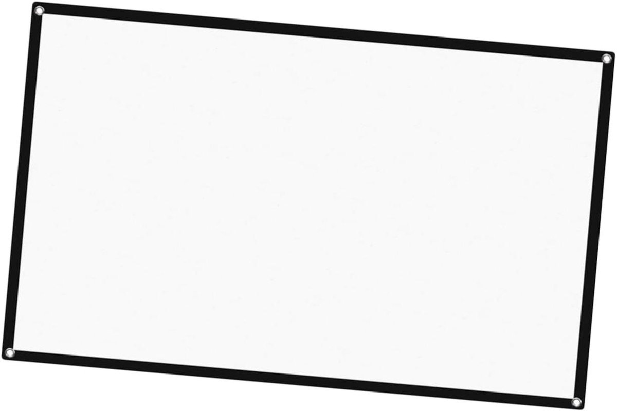 Projectiescherm - Beamerdoek - Thuisbioscoop creëren - Opvouwbaar en draagbaar - 60 inch diagonaal - Wit