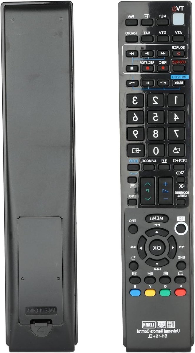 Universele Afstandsbediening - Vervangende Controller - TV Bediening - Geen Programmering Nodig - 10 Meter Bereik - Zwart