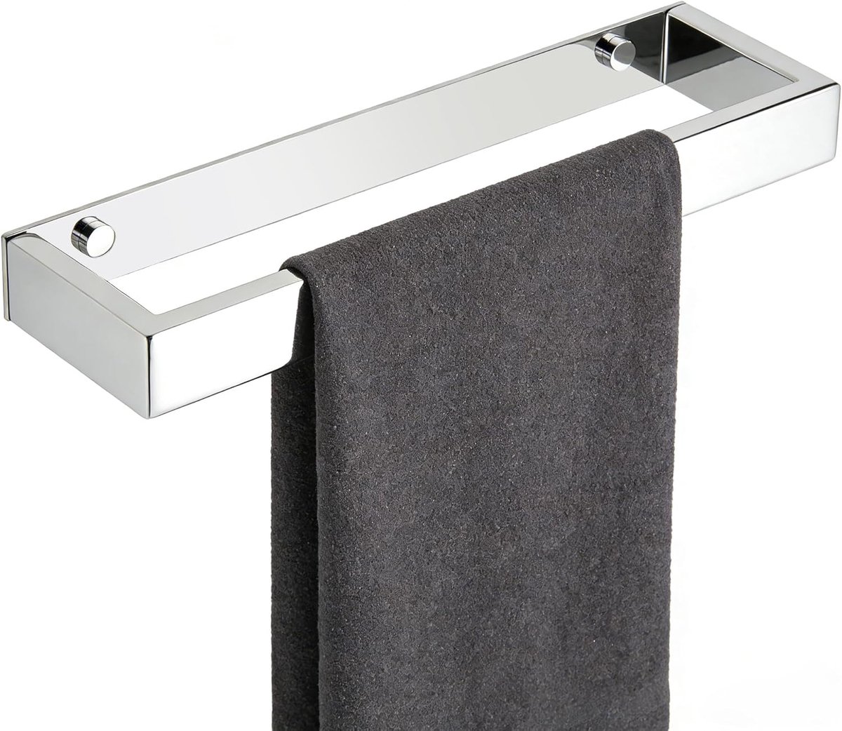 SnelShoppen - Zelfklevende Handdoekhouder 30cm, Polished Chrome Towel Rack, Wandmontage Handdoekrek, RVS SUS304 voor Badkamer Keuken, Geen Boren