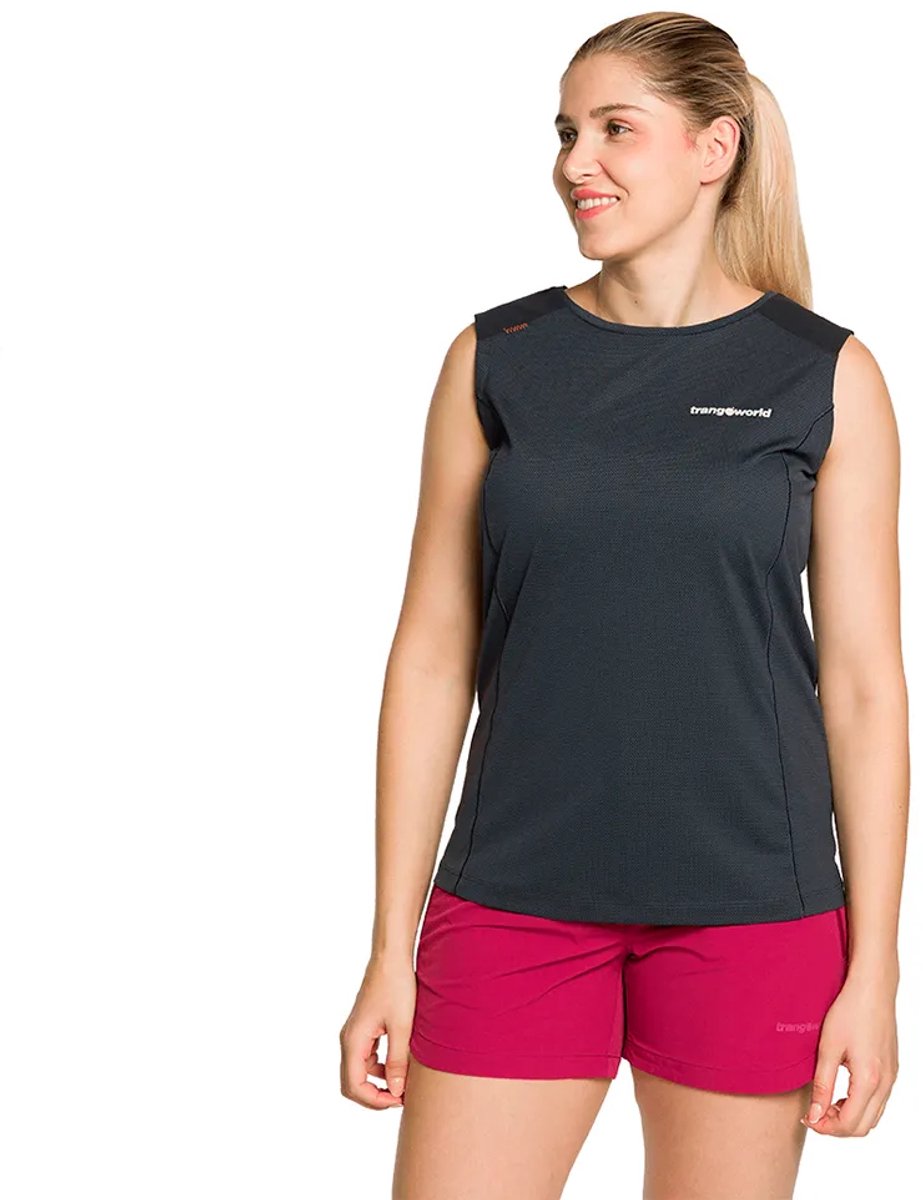 Trangoworld Rainier Mouwloos T-shirt Zwart M Vrouw