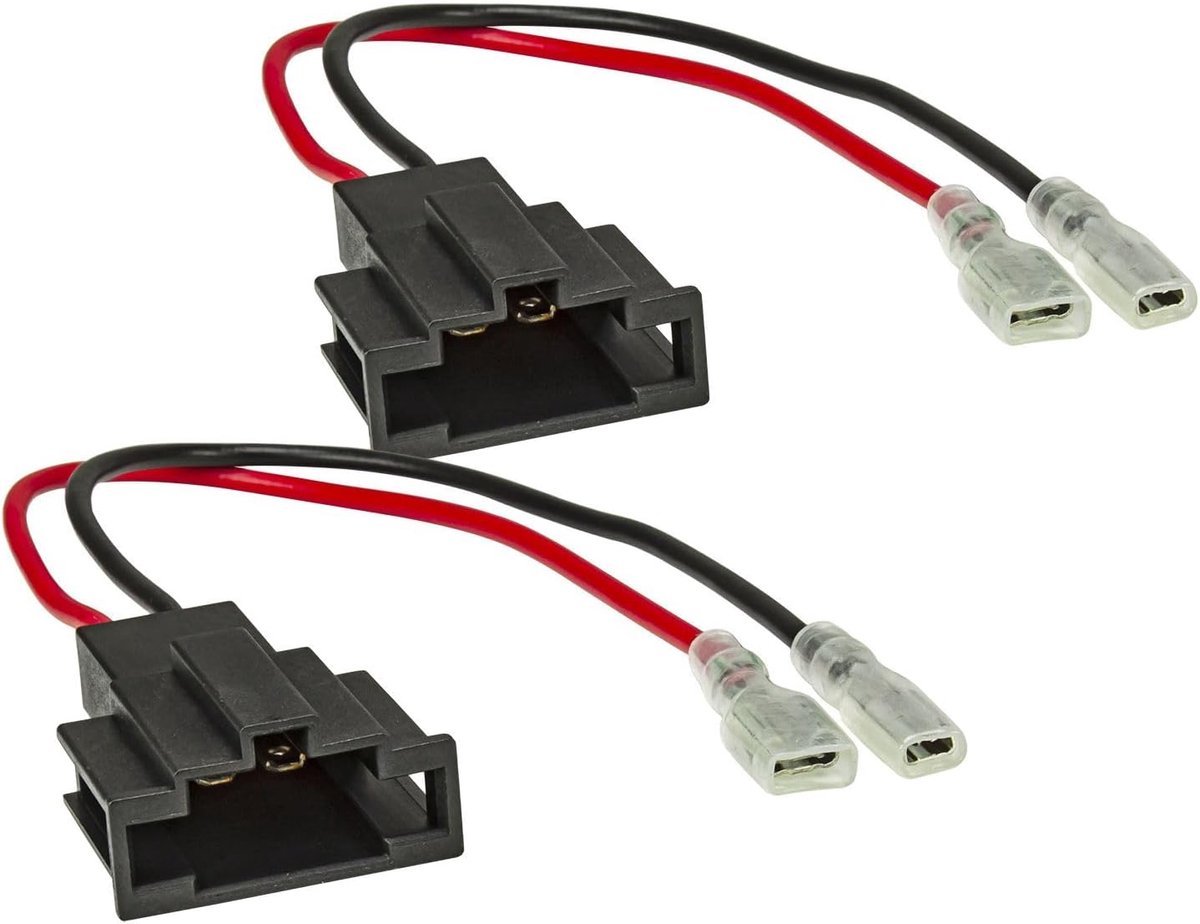 SnelShoppen - Speaker adapter set van 2 voor DIN - Geschikt voor Audi A4 A6 Q5 Q7 TT 2018+, Seat Leon - Voor aftermarket speakers met spade connectors