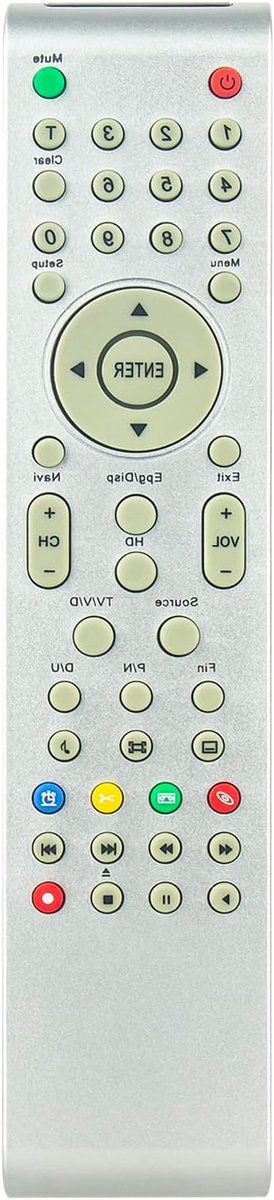 Vervangende Afstandsbediening - Universele Controller - TV Bediening - Direct Klaar voor Gebruik - 15 cm - Zwart