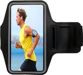 Sportarmband - Hardlopen - Universeel - Hardlopen - Fitness - Fietsen - 23,4L x 1,2B x 19,8H centimeter - Met telefoon tot 16,5 cm - Zwart
