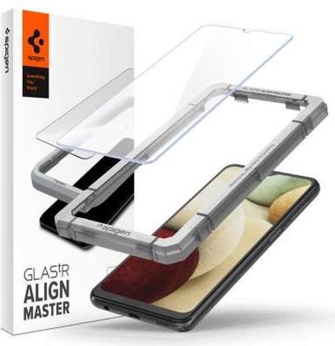 Geschikt voor Spigen Galaxy A12 / A32 5G - tR AlignMaster Met Montage Frame - 2 Stuks