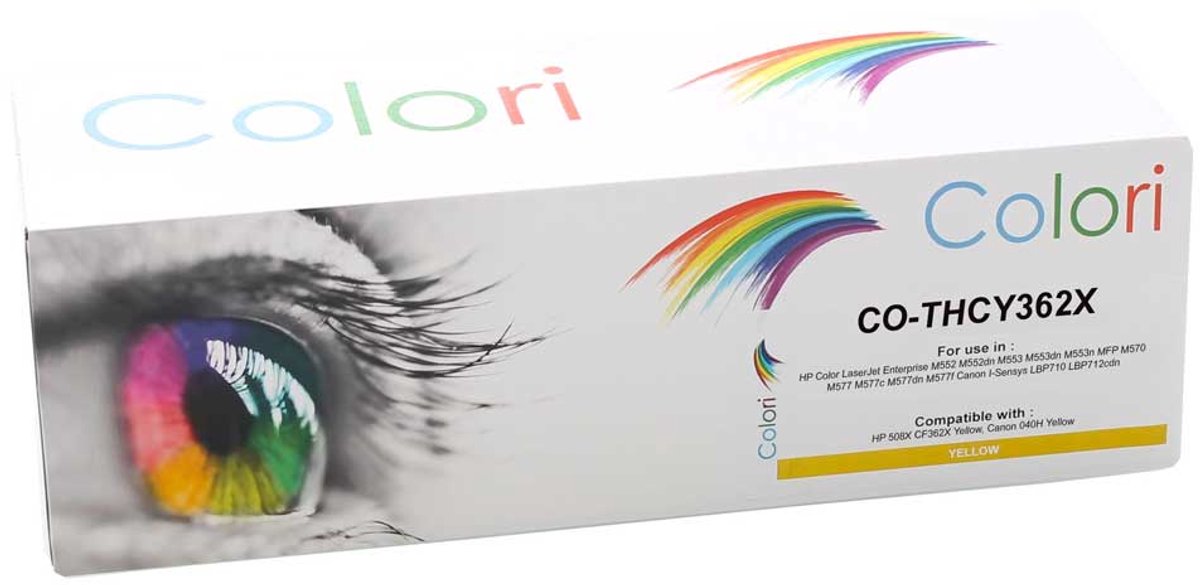 Colori huismerk toner geschikt voor HP 508X CF362X geel voor HP Color Laserjet Enterprise M550 M552 M552dn M553 M553dn M553n HP Color Laserjet Enterprise MFP M570 M577 M577c M577dn M577f