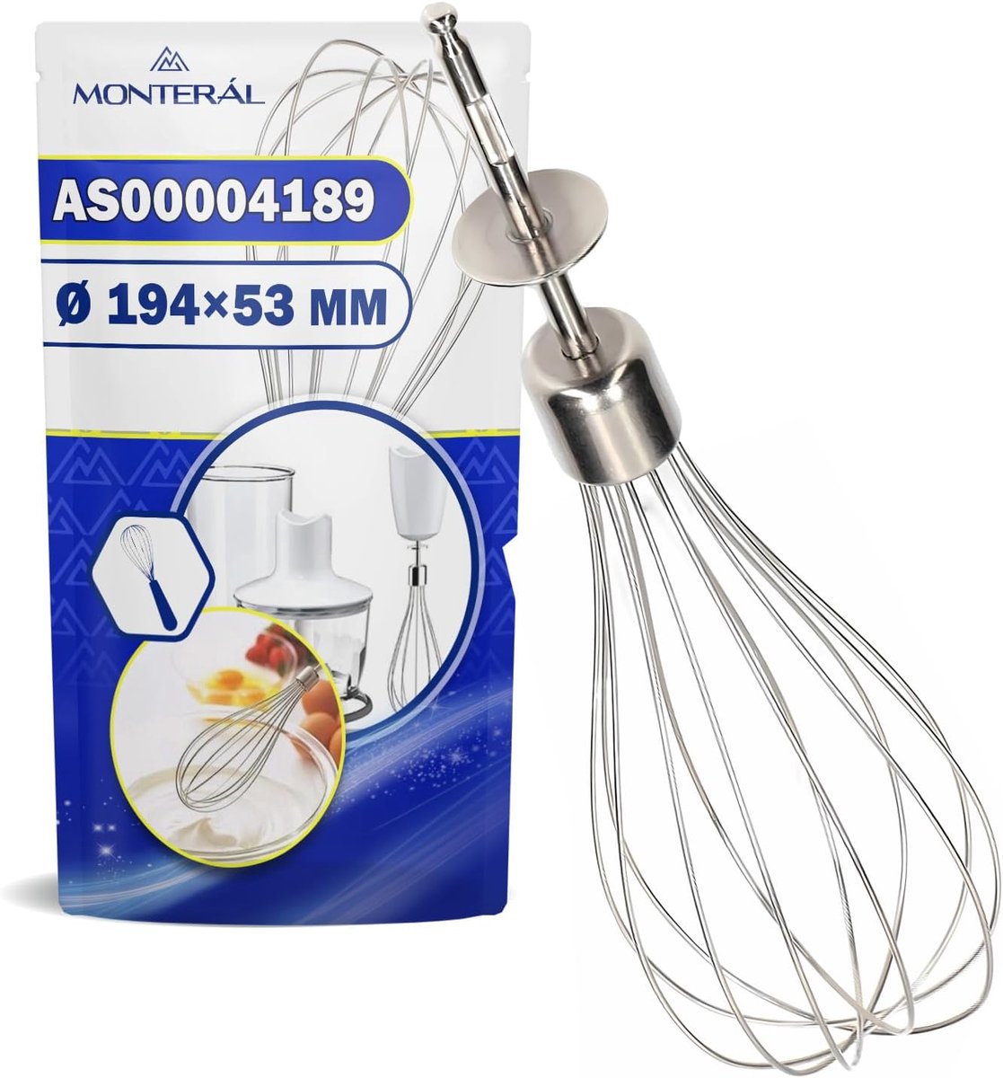 SnelShoppen - Staafmixer AS00004189 - Bruin - Handmixer met krachtige motor, ergonomisch ontwerp, ideaal voor keuken, smoothies, soepen, en meer