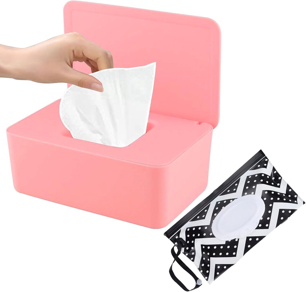 Grote Dispenser voor Natte Doekjes en Tissue, Hervulbare Doos voor Thuis en Reizen